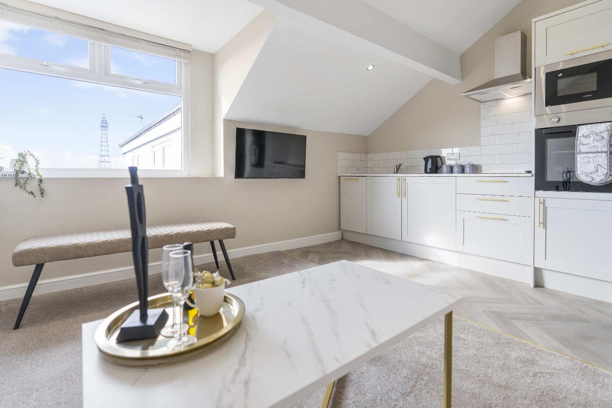The Park Road Suites By Stamp Sa Blackpool Rum bild